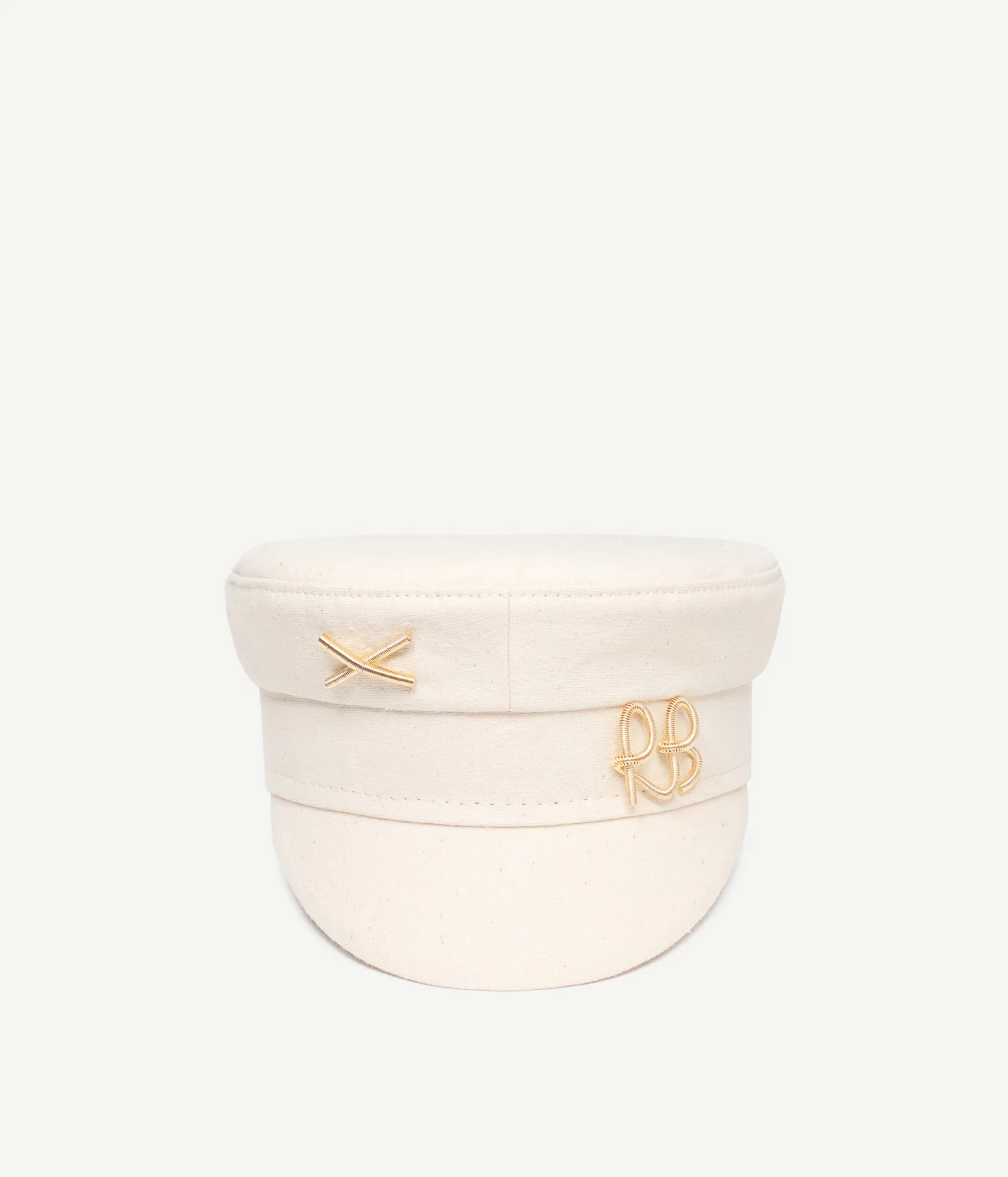 BAKER BOY CAP WITH GOLD LOGO